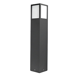 Lampadaire d’extérieur angulaire, 3 pôles E27 IP54, anthrazit