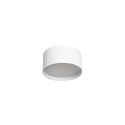 Plafonnier extérieur Ø 9CM rond, CCT Switch, avec diffuseur IP44, couvert de poudre, blanche