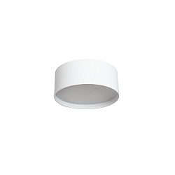 Plafonnier extérieur Ø 12CM rond, CCT Switch, avec diffuseur IP44, couvert de poudre, blanche