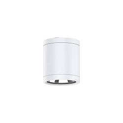 Plafonnier extérieur Ø 9CM CLEAR rond, CCT Switch IP65, couvert de poudre, blanche
