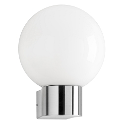 Luminaire mural d’extérieur AQUA BALL rond E27 IP44, acier inoxydable