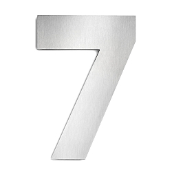 Num�ros de maison 7 grand, acier inoxydable bross�