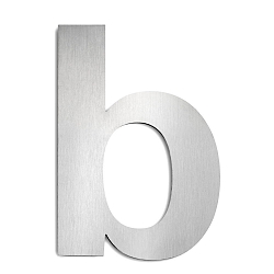 Num�ros de maison b grand, acier inoxydable bross�