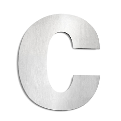 Num�ros de maison c grand, acier inoxydable bross�