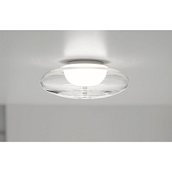 Luminaire de plafond BLOO IP20, limpide, mat, blanc opale gradable