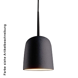 Luminaire à suspension CLAVIO S à 1 flamme, petit, dimmable E27 IP20, anthrazit, noir mat gradable