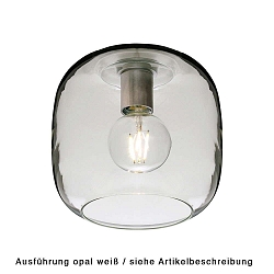 Luminaire de plafond MUREA dimmable, opale, blanc mat gradable