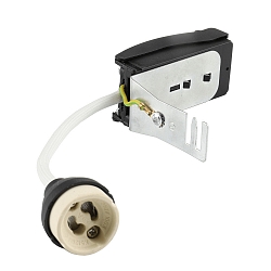 GU 10 socket with spacer