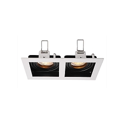 Kapego recessed ceiling ring, Algol II, voltage constant, 12V AC / DC, GU5.3 / MR16, 35W, black / white