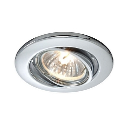 Spot GU10 IP20, chrome, argent gradable