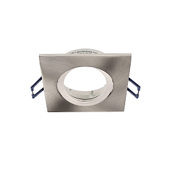 Plafonnier encastré SAMSOLA angulaire, pivotant GU10 / GU5.3, argent brossé gradable