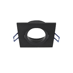 Plafonnier encastré SAMSOLA angulaire, pivotant GU10 / GU5.3, noir mat gradable