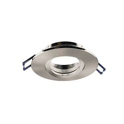 Projecteur encastré SAMSOLA MAX rond, pivotant IP20, argent brossé gradable