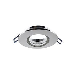 Projecteur encastré SAMSOLA MAX rond, pivotant IP20, scintillant, argent gradable