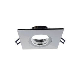 Projecteur encastré SAMSOLA MAX angulaire, pivotant IP20, scintillant, argent gradable