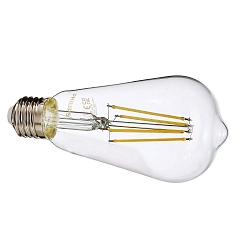 Ampoule Edison forme d'ampoule MASTER VALUE ST64 CLEAR E27 5,9W 806lm 2700K CRI 90 gradable