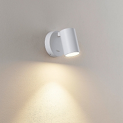 Lampe de lecture CAN TILT ROUND rond, avec interrupteur, pivotant � la cardan GU10 IP20, blanche 