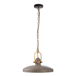 Luminaire � suspension CYGNI E27 IP20, gris fonc�, or mat