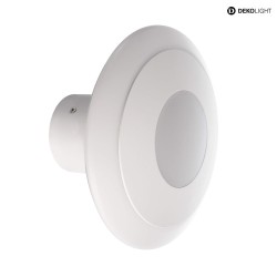 Luminaire mural BERMUDA II rond, direct / indirect, avec diffuseur IP20, blanche 