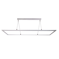 Luminaire � suspension LED PANEL angulaire IP40, aluminium blanc gradable