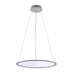 Luminaire � suspension rond IP40, gris, transparent gradable