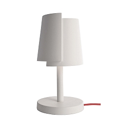 Lampe de table TWISTER haut bas, avec interrupteur, � peindre G9 IP20, blanche 
