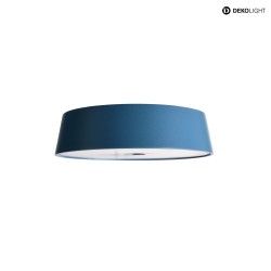 Tte de luminaire MIRAM IP54, bleu, dgager, transparent gradable