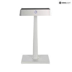 Lampe de table ALGIEBA IP54, dgager, transparent, blanche gradable
