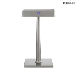 Lampe de table ALGIEBA IP54, gris, dgager, transparent gradable