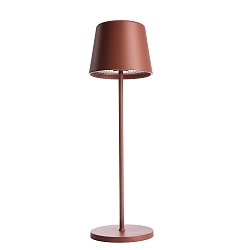 battery table lamp CANIS CCT Switch, with touch dimmer, without charger IP65, mat, terracotta dimmable