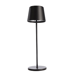 battery table lamp CANIS CCT Switch, with touch dimmer, without charger IP65, mat, graphite black dimmable