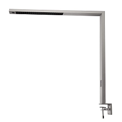 Lampe de table OFFICE THREE STANDARD MOTION haut bas, avec capteur, avec variateur tactile IP20, aluminium blanc gradable