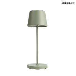 Lampe de table  accu CANIS MINI IP65, vert, mat gradable