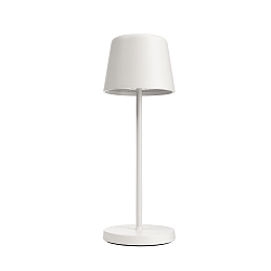 battery table lamp CANIS MINI CCT Switch, with touch dimmer, without charger IP65, mat, traffic white dimmable