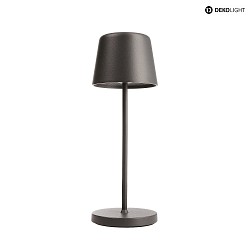 Lampe de table  accu CANIS MINI IP65, gris, mat gradable