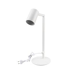 Lampe de table CAN TILT avec prise de courant, commutable, pivotant � la cardan GU10 IP20, blanche 