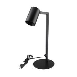 Lampe de table CAN TILT avec prise de courant, commutable, pivotant à la cardan GU10 IP20, noir