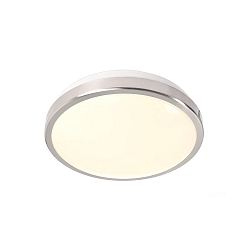 Luminaire de plafond HELEN CCT Switch IP54, satin�, argent, blanche