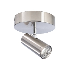 Plafonnier encastr� BECRUX I IP20, argent bross�, transparent gradable