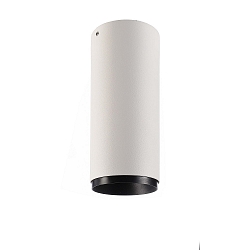 downlight LUCEA 10 rigid, surface-mounted version, CCT Switch IP20, transparent, traffic white dimmable
