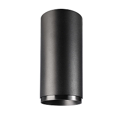 downlight LUCEA 15 rigid, surface-mounted version, CCT Switch IP20, transparent, deep black dimmable