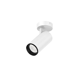 ceiling luminaire LUCEA TILT 15 CCT Switch, adjustable IP20, transparent, traffic white dimmable