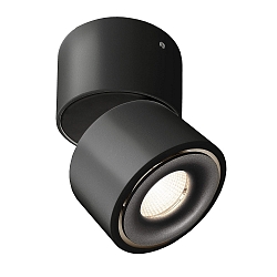 Luminaire de plafond UNI II MINI TILT � 1 flamme, pivotant � la cardan IP20, noir profond gradable