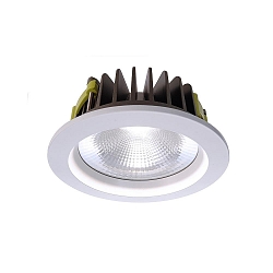 Plafonnier encastré COB 170 rond, constante de tension IP20, blanche