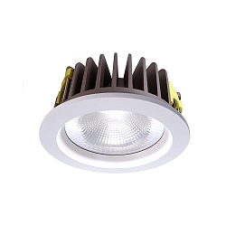 Plafonnier encastré COB 210 rond, constante de tension IP20, blanche