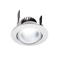 Plafonnier encastré COB 68 CCT CCT Switch IP20, satiné, blanche gradable