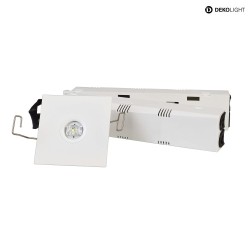 Ceiling recessed luminaire ALNAIR  Emergency luminaire, for the illumination of areas, 230V AC/50-60Hz, 1W