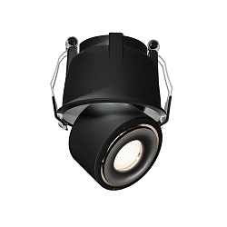 Plafonnier encastr� UNI II MINI 2 p�les, courant constant, pivotant � la cardan IP20, noir profond gradable