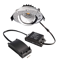 Projecteur encastr� DIONE IP44 DTW 930-918 pivotant, Dim-To-Warm, c�bl� en continu IP44, chrome gradable