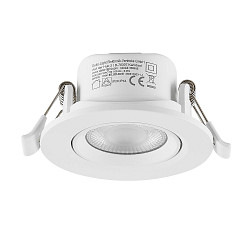Projecteur encastr� SURTUR TILT 68 CCT pivotant, CCT Switch IP20/IP44, blanche gradable